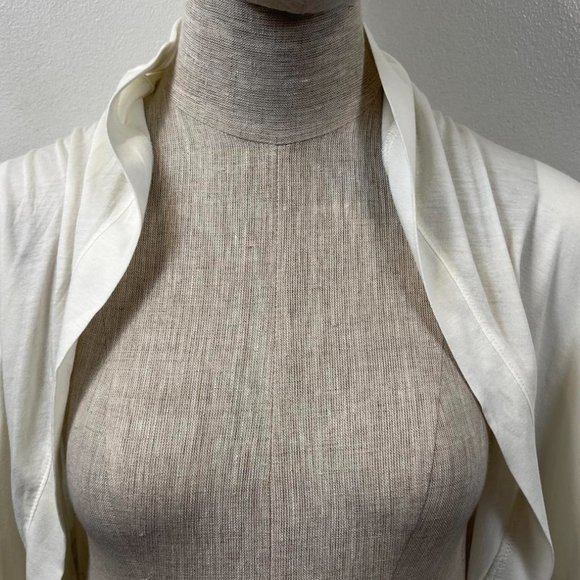 HELMUT LANG WHITE LAYERING SLEEVE LAYERING CARDIGAN - Picture 4 of 12